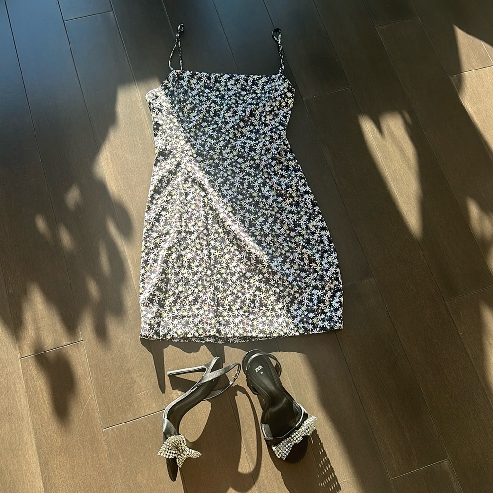 Aritzia shimmer dress